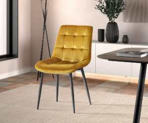 Chaise 'Juta' Velours Or