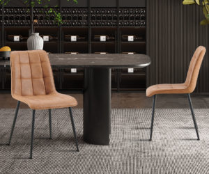 Chaise 'Furas' Vintage PU Cognac