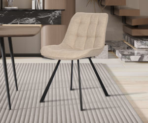 Chaise 'Ariba' Ote Tissu Montego 178 Beige/Gris clair