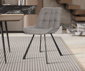 Alternative view of Chaise 'Ariba' Ote Tissu Montego 466 Gris