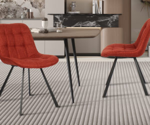 Chaise 'Ariba' Ote Tissu Montego 253 Rouge