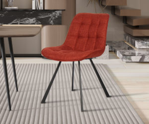 Alternative view of Chaise 'Ariba' Ote Tissu Montego 253 Rouge