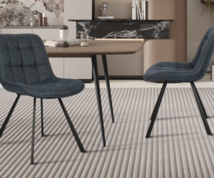 Chaise 'Ariba' Ote Tissu Montego 303 Bleu foncé