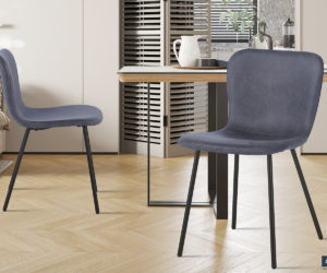 Alternative view of Chaise 'Susan' PU Gris foncé