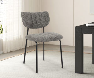 Alternative view of Chaise 'Antura' Tissu Ote Lisa 456 Gris foncé