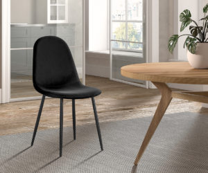 Alternative view of Chaise 'Boy' Velours Noir