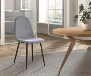 Alternative view of Chaise 'Boy' Velours Gris