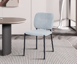 Alternative view of Chaise 'Sophia' Tissu Gris clair