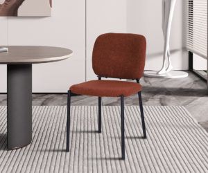 Alternative view of Chaise 'Sophia' Tissu Rouille