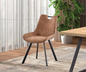 Alternative view of Chaise 'Pablo' PU Micro fibre Brun Foncé