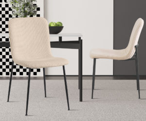 Chaise 'Alice' Corduroy Beige