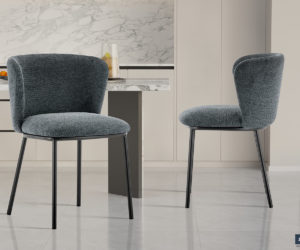 Chaise 'Arthur' Tissu Ote Belfast 39 Gris foncé