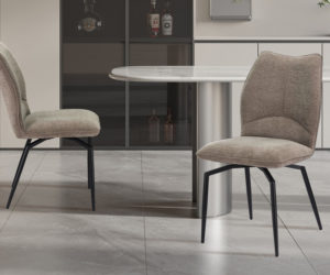 Alternative view of Chaise 'Lara' Pivotant en Tissu Ote Sea 173 Sable