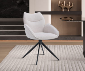 Alternative view of Chaise 'Mahi' Pivotant en Tissu Ote Share 101 Beige