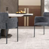 Chaise 'Naomi' Tissu Gris