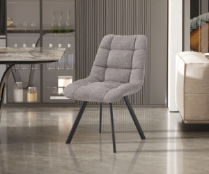 Chaise 'Lizzy' Tissu Ote Share 160 Gris clair