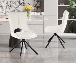 Chaise 'Mori' Pivotant en Tissu Ote Share 101 Beige