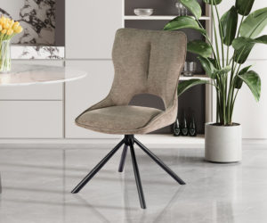 Alternative view of Chaise 'Mori' Pivotant en Tissu Ote Share 400 Poivre