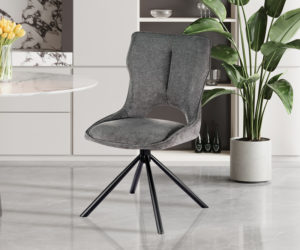 Alternative view of Chaise 'Mori' Pivotant en Tissu Ote Share 456 Gris foncé