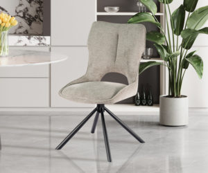 Alternative view of Chaise 'Mori' Pivotant en Tissu Ote Share 160 Gris clair