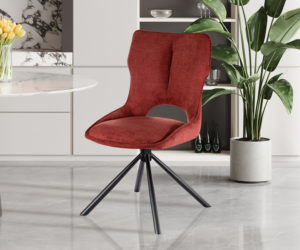 Alternative view of Chaise 'Mori' Pivotant en Tissu Ote Share 230 Rouge