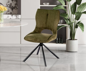 Alternative view of Chaise 'Mori' Pivotant en Tissu Ote Share 353 Vert