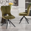 Chaise 'Mori' Pivotant en Tissu Ote Share 353 Vert