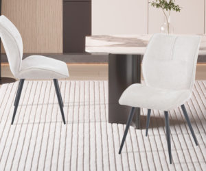 Chaise 'Faye' Tissu Davis Perfect Harmony 02 Ecru