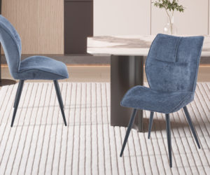 Chaise 'Faye' Tissu Davis Perfect Harmony 77 Blue