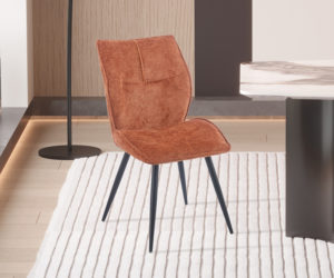 Alternative view of Chaise 'Faye' Tissu Davis Perfect Harmony 52 Rouille