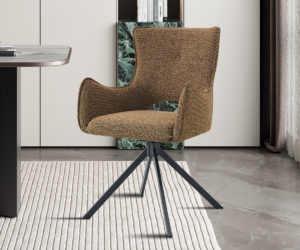 Alternative view of Chaise 'Billy' Pivotant en Tissu Ote Harper 280 Rouille