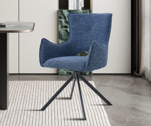 Alternative view of Chaise 'Billy' Pivotante en tissu Ote Harper 312 Bleu