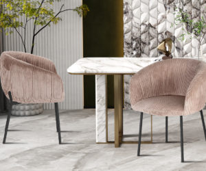 Chaise 'Sevilla' Corduroy Fabb Hyper 38 Sable