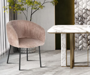 Alternative view of Chaise 'Sevilla' Corduroy Fabb Hyper 38 Sable