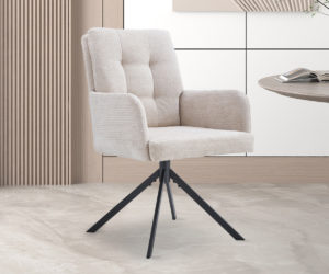 Alternative view of Chaise 'Granada' Pivotant en Tissu Davis Bliss 75-03 Beige