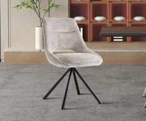 Alternative view of Chaise 'Dante' Tissu Beige