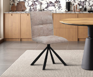 Alternative view of Chaise 'Jack' Pivotant en Tissu Sable