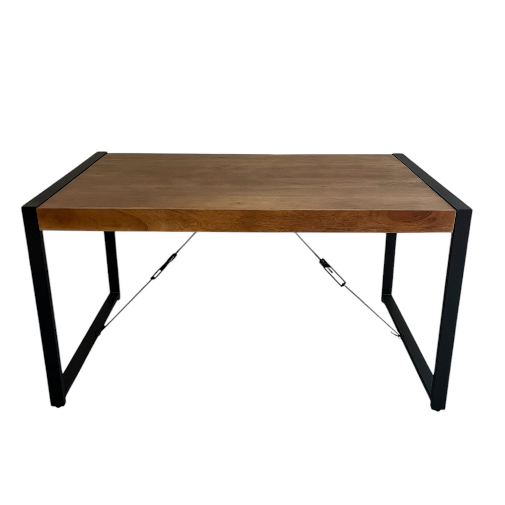 Table à manger rectangulaire Boaz finition chaude en bois de manguier – 160 cm – Image 2