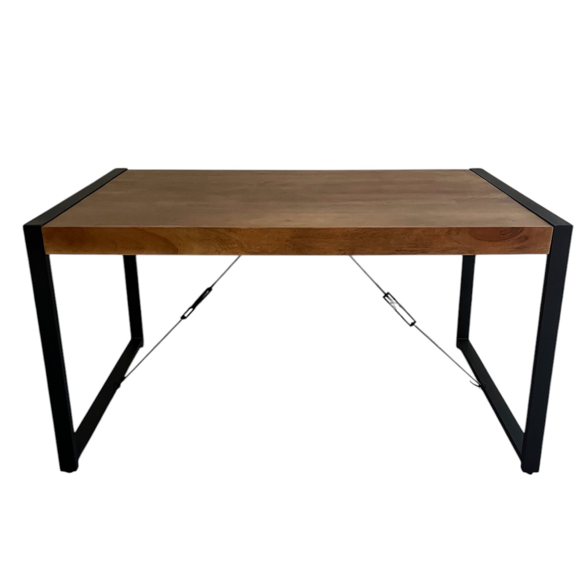 Table à manger rectangulaire Boaz finition chaude en bois de manguier – 160 cm