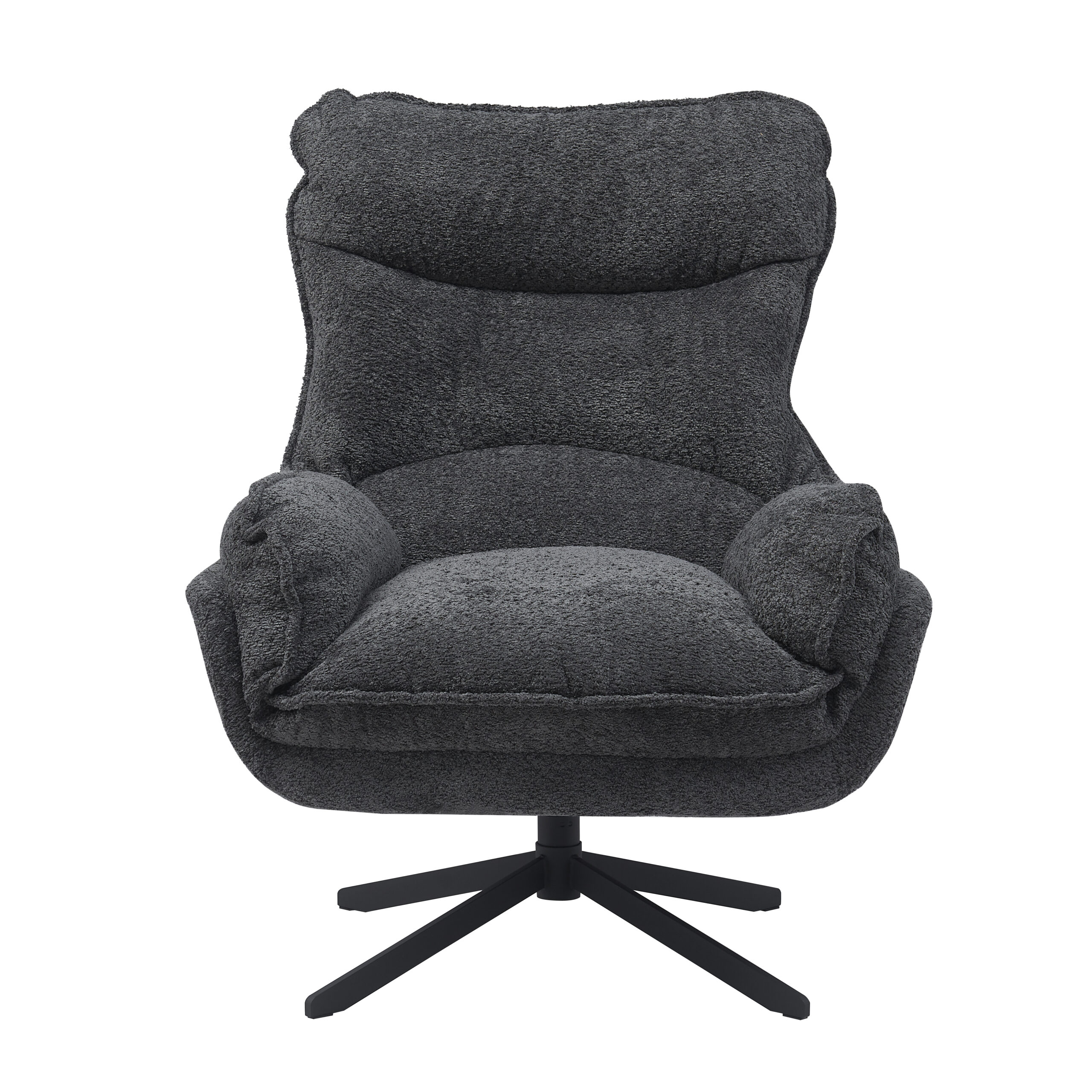 Fauteuil pivotant Vera gris foncé – Image 5