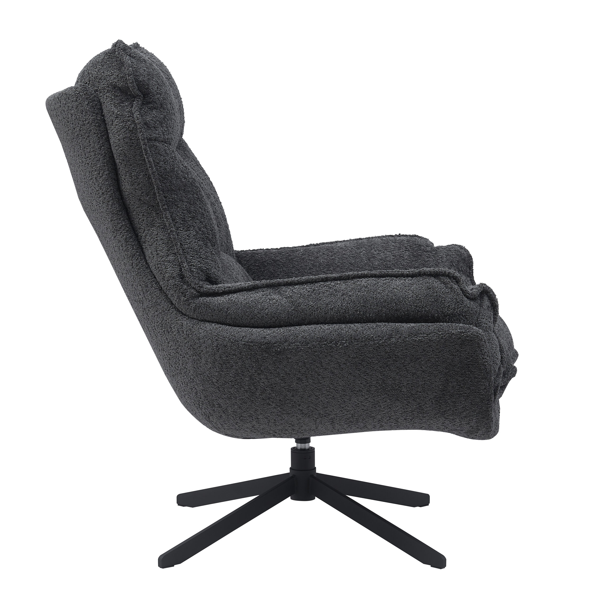 Fauteuil pivotant Vera gris foncé – Image 6
