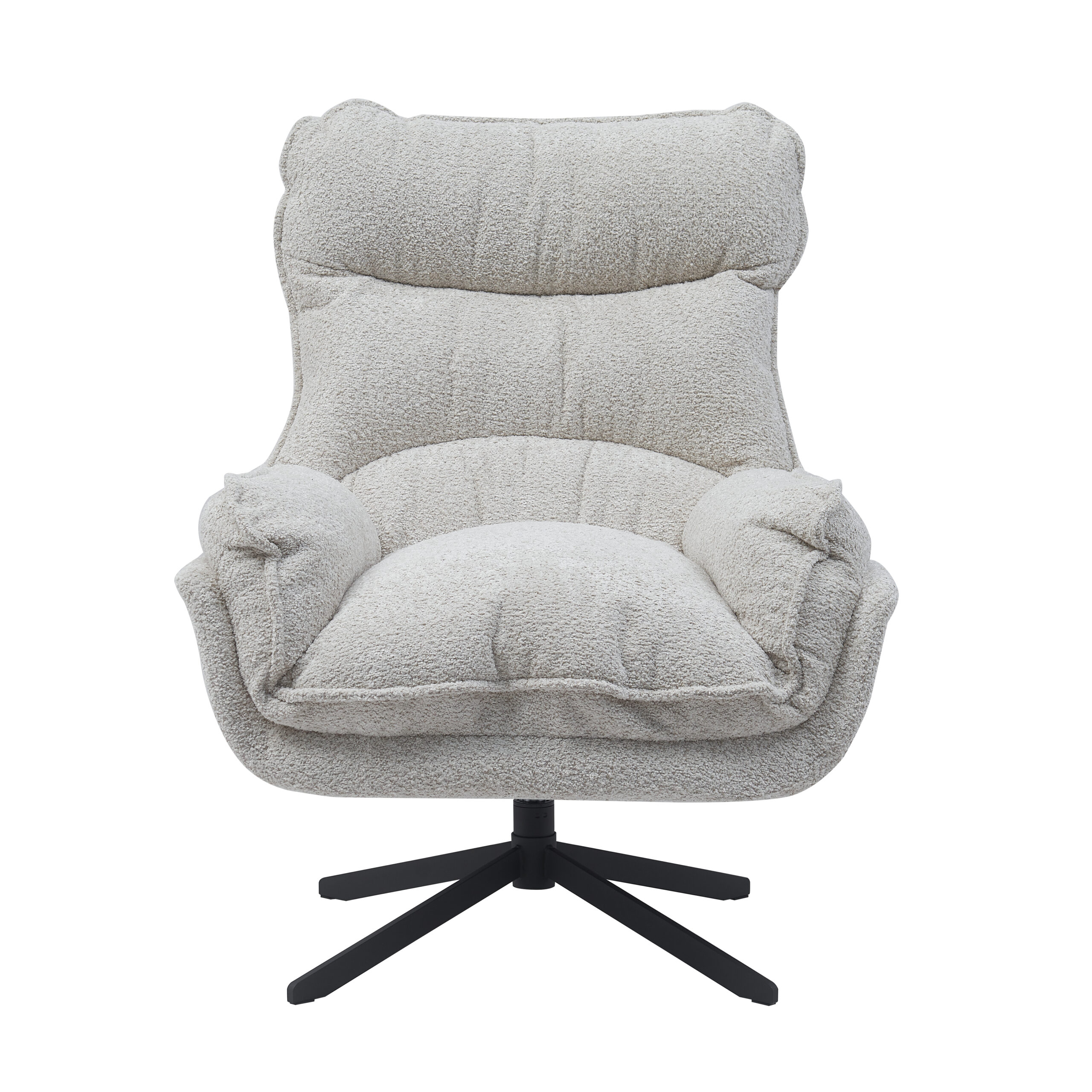 Fauteuil pivotant Vera blanc cassé – Image 5