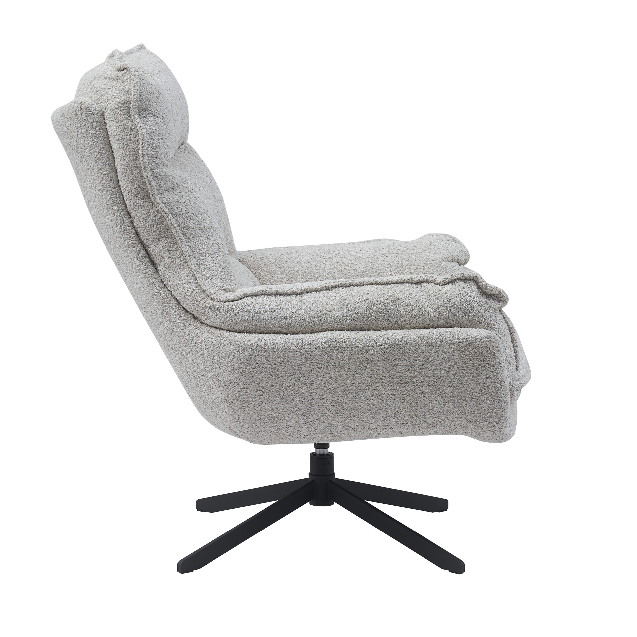 Fauteuil pivotant Vera blanc cassé – Image 6