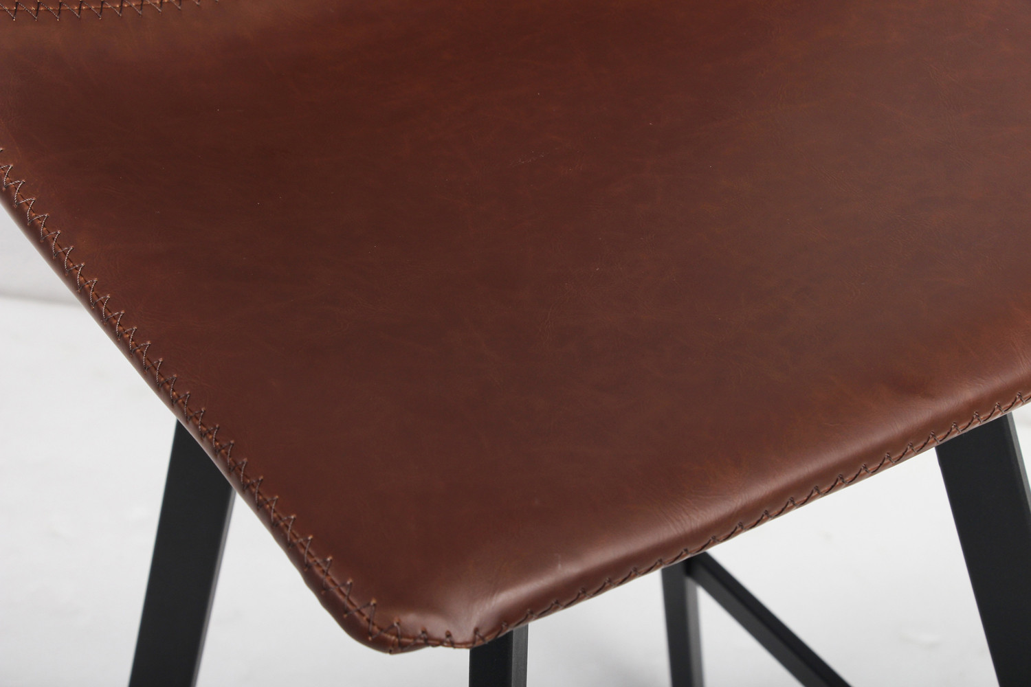 Chaise de comptoir 'Ozan' PU Brun – Image 7