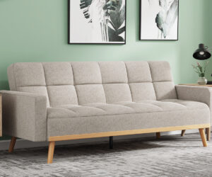 Canapé-lit 'Adana' Tissu Davis Neve 13 Beige
