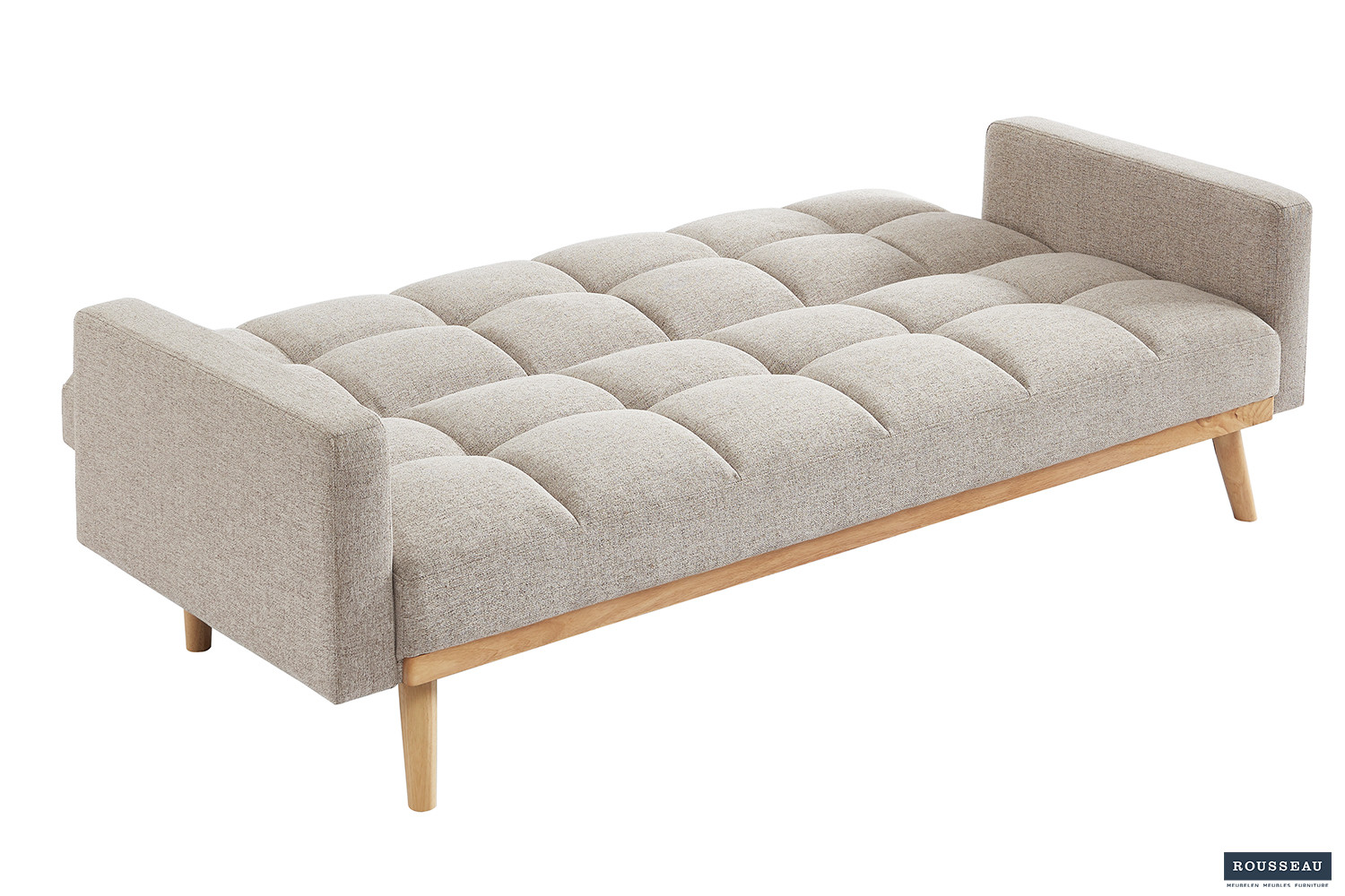 Canapé-lit 'Adana' Tissu Davis Neve 13 Beige – Image 5