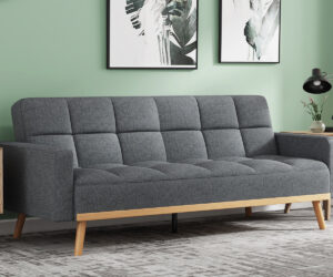 Canapé-lit 'Adana' Tissu Davis Neve 97 Gris