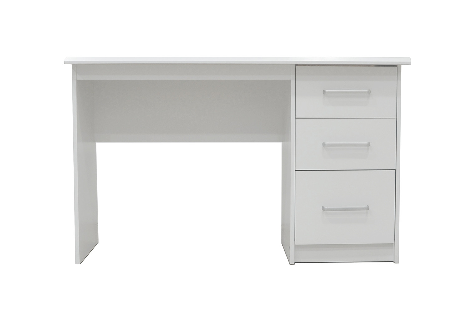 Bureau 'Mateo' 3 tiroirs Blanc – Image 2