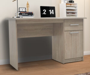 Bureau 'Milou' 1 tiroir 1 porte Sonoma