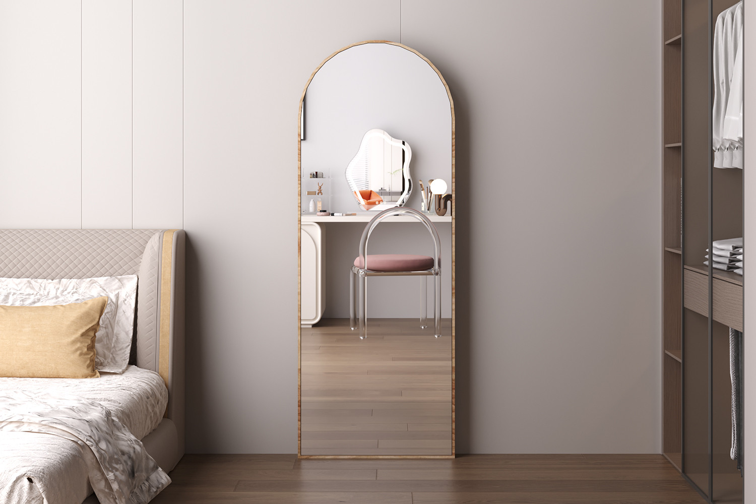 Miroir 'Rosalie' 160x60 Chêne vieilli